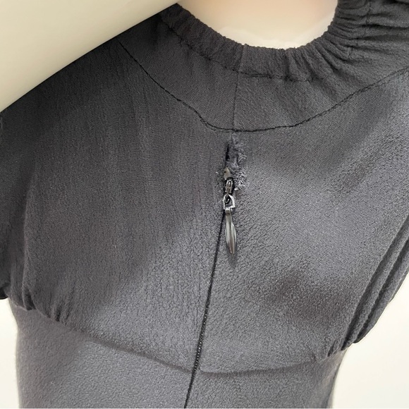 KIMCHI BLUE Urban Outfitters Ana Cap Sleeve Black Mini Dress Size Small - Picture 11 of 16